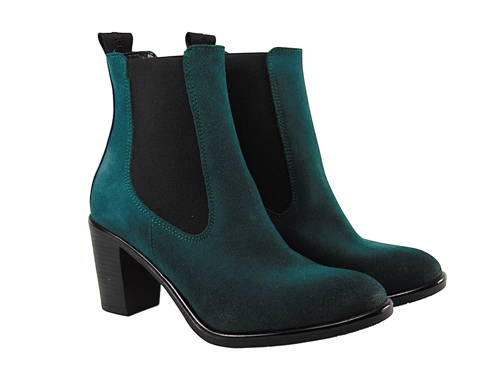 CLAUDIO DESSI-dámske zelené kotnikové čižmy G