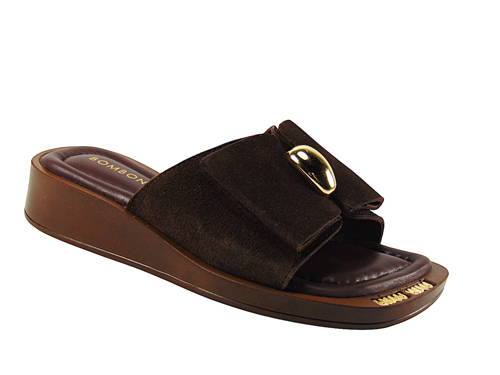 BOMBONELLA-dámske elegantné hnedé šľapky G