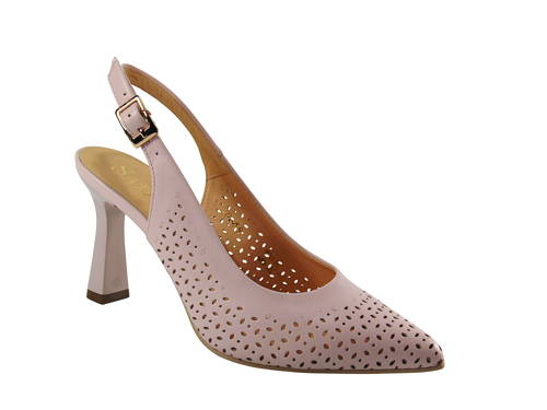 SALA-dámske púdrové kožené sandálky G