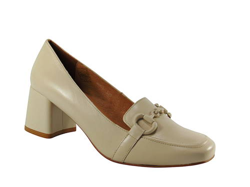 AGA-dámske béžové kožené lodičky G