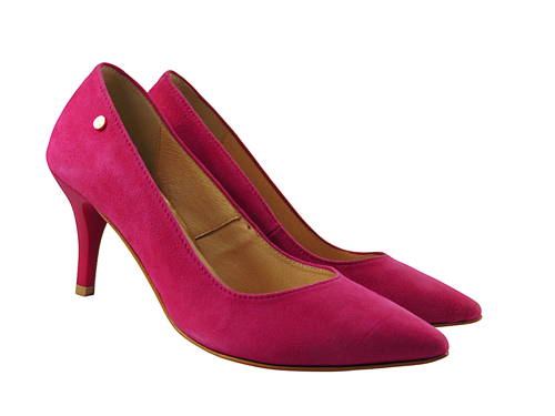 CLAUDIO DESSI-dámske ružové velúrové lodičky G