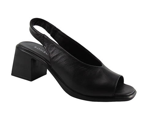 BOMBONELLA-dámske čierne kožené sandálky G