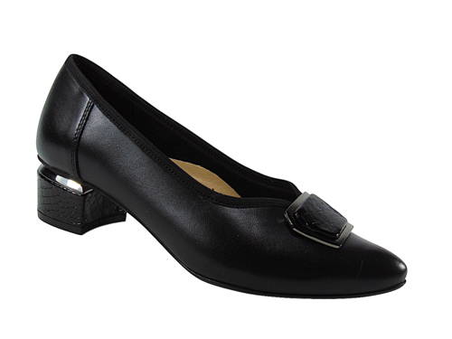 KOSTEX-zdravotné čierne kožené lodičky G1/2