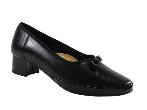 KOSTEX-zdravotné čierne kožené lodičky G1/2