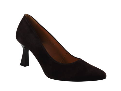 KORDEL-dámske choco/hnedé velúrové lodičky G