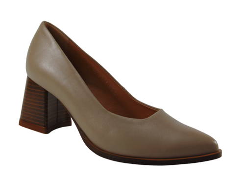 KORDEL-dámske hnedé kožené lodičky G