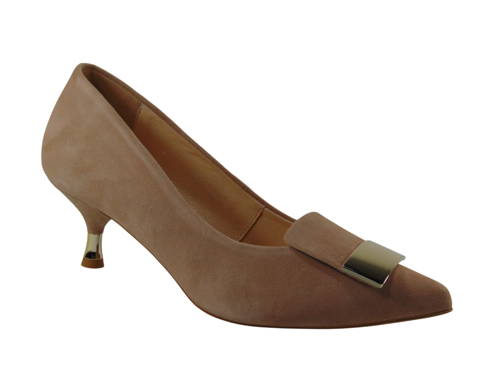 KORDEL-dámske béžové velúrové lodičky G