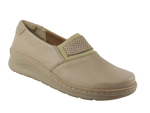 HELIOS-dámske zdravotné béžové mokasíny H+