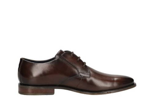 BUGATTI-pánska hnedá spoločenská obuv G – Obrázok 4