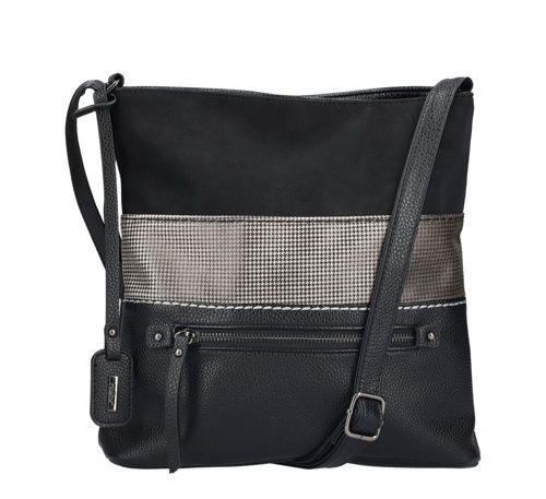 RIEKER-dámska čierna kabelka/crossbody