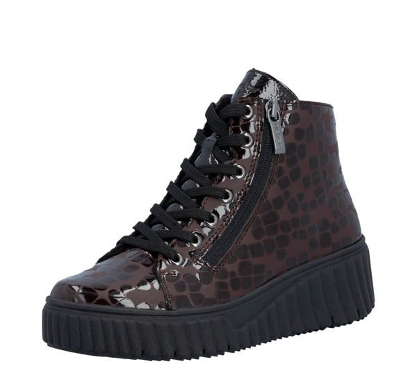 RIEKER REVOLUTION-choco/hnedá členková obuv G