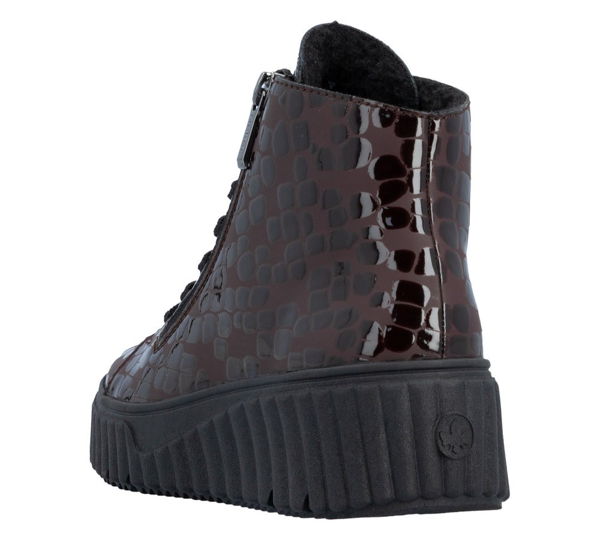 RIEKER REVOLUTION-choco/hnedá členková obuv G – Obrázok 5