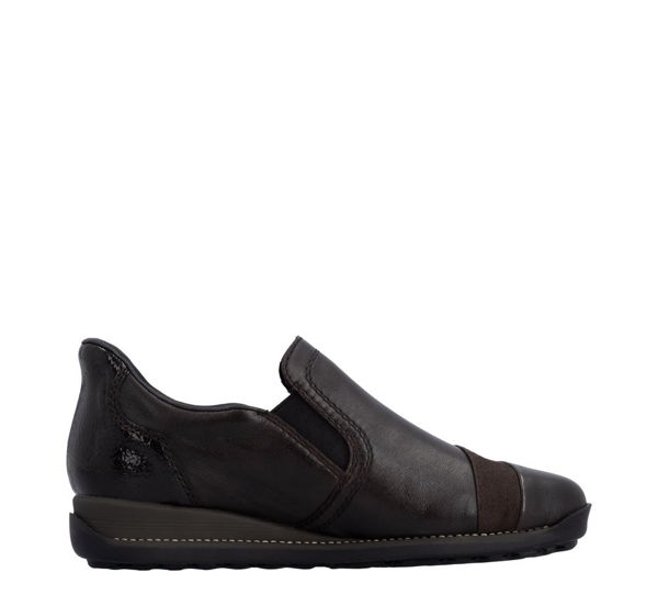 RIEKER TEX-SLIP ON dámska hnedá kožená obuv G – Obrázok 6