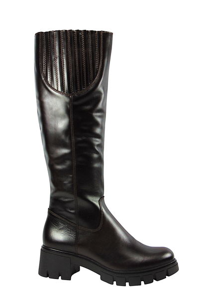 SIMEN-dámske choco/hnedé kožené čižmy M/L – Obrázok 6